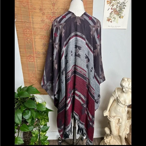 🍄5/$30 Southwestern Wrap Shawl - Picture 2 of 7
